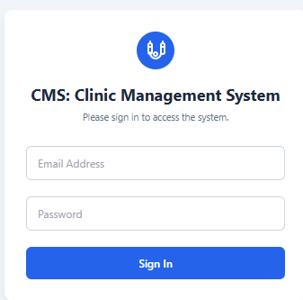 Clinic Management System Dashboard